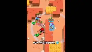 POV: NO TEAMING IN SHOWDOWN! ♾️ #BrawlStars #Teaming #Shorts