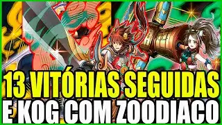 REI DOS JOGOS COM ZOODIAC E 13 VITORIAS SEGUIDAS - YU-GI-OH Duel Links!