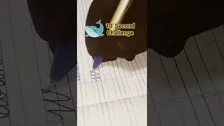 10 📌Second Challenge 🐋 Whale in Cursive Handwriting @alhumairaeducare  #shorts #easychallenges #yt