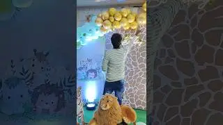 Jungle Theme Birthday Decor | NI Events Coimbatore #eventdecoration #event