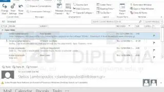 Configure Microsoft Outlook to display the folder pane.