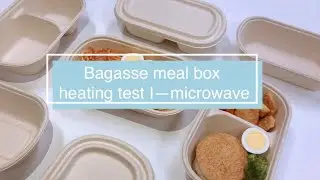 Bagasse meal box heating test &ndash; microwave
