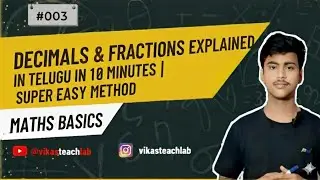 Decimals & Fractions Explained in 10 Minutes | Telugu | Super Easy method #maths#ytshorts 