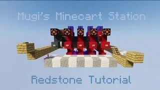 Compact Minecart Station - Minecraft Redstone Tutorial