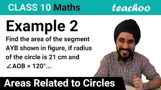Example 2 - Find the area of segment AYB, if radius 21 cm and &ang;AOB = 120&deg; - Teachoo