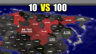 &iquest;Pueden solo 10 Pa&iacute;ses derrotar a 100? - Territorial.io