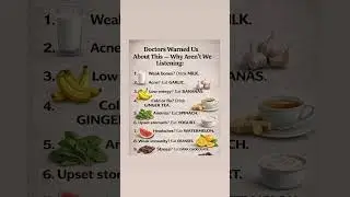 Doctors Warned Us About These Simple Food Fixes 🥛🍌🍊 Are We Ignoring Them? #shorts