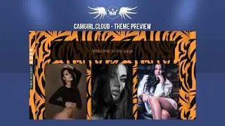Camgirl.Cloud Theme Preview Chaturbate Bio design Mila T