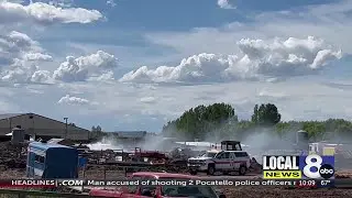 Vehicle fire spreads to pile of hay at feedlot IFFD investigated on May 22