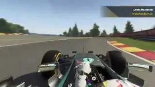 F1 2015 Lewis Hamilton HotLap (Spa-Francorchamps)