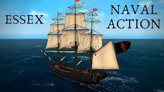 🔴 Naval Action - 8 часов чистого ESSEX'a в патруле  😎🏴&zwj;☠️
