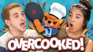 OVERCOOKED CO-OP! BURNT TO DEATH! (Teens React: Gaming)