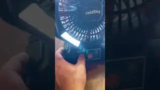 Cold Sky 𝟮𝟬𝟬𝟬𝟬𝗺𝗔𝗵 Camping Fan with 𝗗𝘂𝗮𝗹 𝗠𝗼𝘁𝗼𝗿, Battery Operated Fan with 4 LED Lantern
