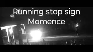 Running stop sign Momence. City employee?