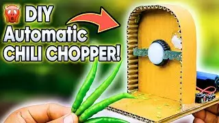 How to Make DC Motor Chilli Cutter | DIY Chilli Cutter Machine at Home | DIY DC Motor Chilli Cutter