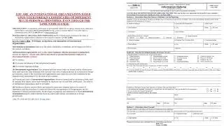 International Organization Exemption Status