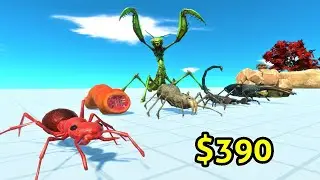 Giant invertebrates vs random team same price ARBS Animal Revolt Battle Simulator