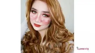 Long Wavy Hand Tied Lace Front Cosplay Party Wig