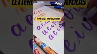 🤩 LETTERING con CRAYOLA: &iquest;C&Oacute;MO SE HACE? (Rotuladores punta c&oacute;nica)  #letrabonita #caligraf&iacute;a