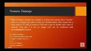 Different Datatypes in R | Lecture - 11