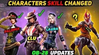 CLU - Paloma - Laura Characters Skill Changed | free fire new event today indian server