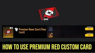 Free Fire Red Custom Card Full Details in Tamil/how to use red roomcard free fire in tamil