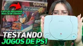TESTANDO JOGOS DE PS1 NA TV DE TUBO!