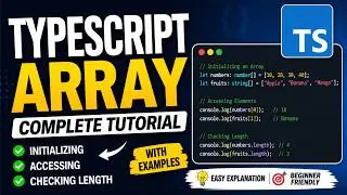 #7 🔥 TypeScript Arrays Explained in One Video  #typescript  #javascript #react