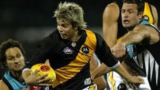Brett Deledio's first goal in the AFL Richmond v Fremantle round 4 2005