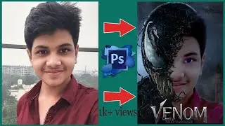 venom poster editing tutorial photoshop easy tutorial// Nikki Creations