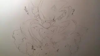Let's Draw My Style of Sonic CD - Sped up Drawing