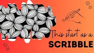 From Simple Scribbles to Abstract Line Art | Digital Drawing Timelapse