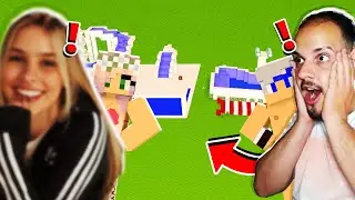 BATALHA DE CONSTRU&Ccedil;&Atilde;O EM DUPLA PISCINA FEROZINHO VS PISCINA DAS MENINAS DE BIQUINI NO MINECRAFT