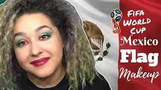 Mexican Flag Inspired Makeup Tutorial -FIFA World Cup- (NoBlandMakeup)