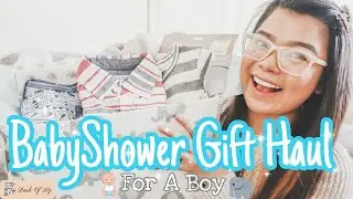 BabyShower Gift Haul for a Boy! | Simple & Cute Gift Basket Idea For a Baby Shower | Dash Of Liz