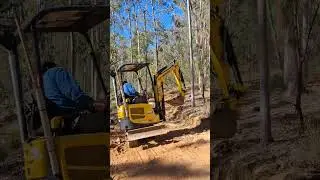 MTB Trail rebuild, digger and hand tools