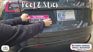 Non-Magnetic Student Driver Sticker for Car New Drivers Vehicle Safety Sign Decal (3pc Set)