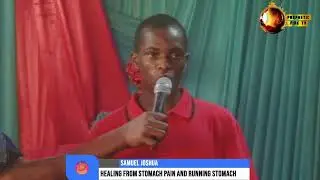 GOD OF BROTHER FIRE HEALED HIM FROM A SEVERE STOMACH PAIN.GRACE IS BETTER