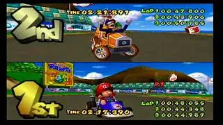Mario Kart Gamecube Dizyer (Toad - Baby Mario) vs Ulises (Waluigui - Daisy)