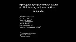 M[eye]cro: Eye-gaze+Microgestures for Multitasking and Interruptions