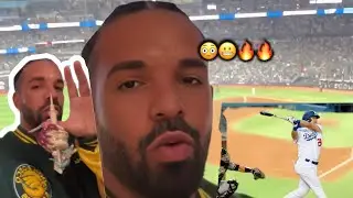 Drake Appears at the World Series Supporting the Toronto Blue Jays Celebrating his 39th Birthday! 🔥🔥