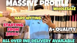 Top Quality Hard Hitting Kashmir Willow Bats | Huge Profile Wholesale Rate | Hard Press 2025 