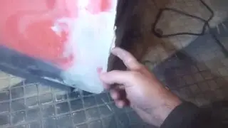 Repair broken edges with bondo / Arcade Cabinet broken edge repair