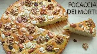PIADA DEI MORTI FOCACCIA DOLCE CON FRUTTA SECCA