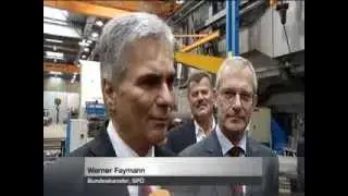 Bundeskanzler Werner Faymann zu Besuch bei Kremsm&uuml;ller in Steinhaus