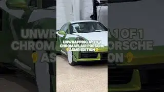 Unwrapping a RARE 1 of 1 Chromaflair Porsche #ASMR #carcare #satisfying