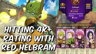 Hitting 4k+ Challenger Rating with Red Helbram Elite PVP! - Seven Deadly Sins: Grand Cross Global