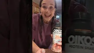 Oikos Salted Caramel protein shake. Also great to make a protein coffee! #amazon #protein  #keto