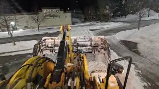 AMI live edge snow plow on Cat 930M loader