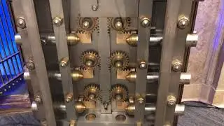Inner workings of a bank vault door from the late 1800&rsquo;s